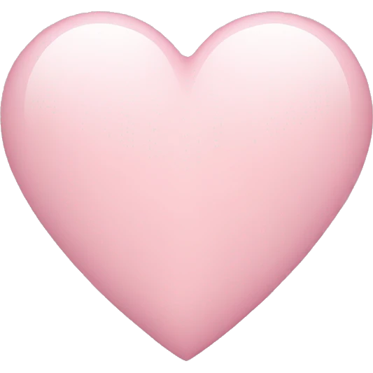 Light pink heart  emoji