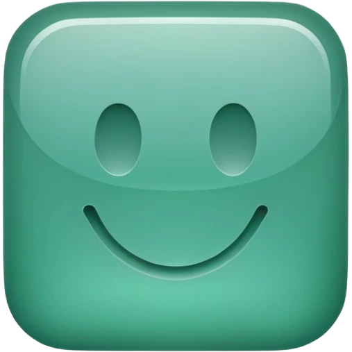 Blank Jade style rounded square button emoji