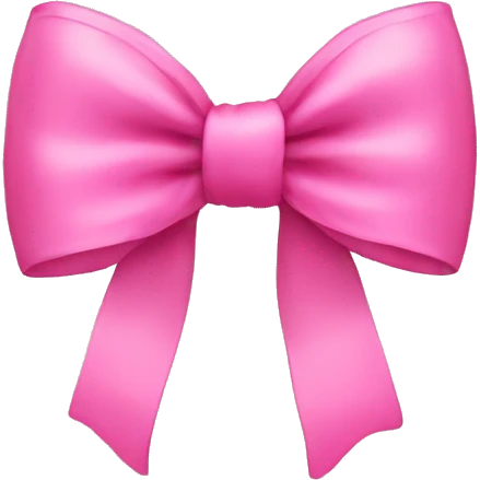 Pink bow emoji