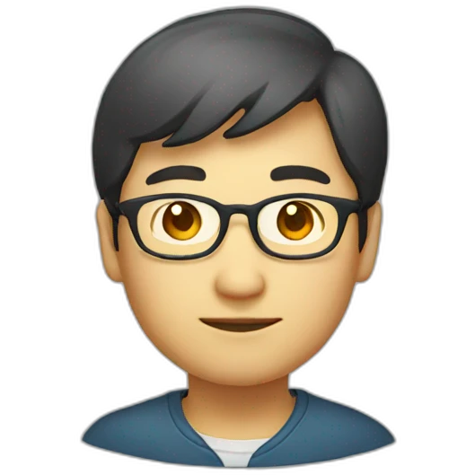 chinese round glasses developer emoji