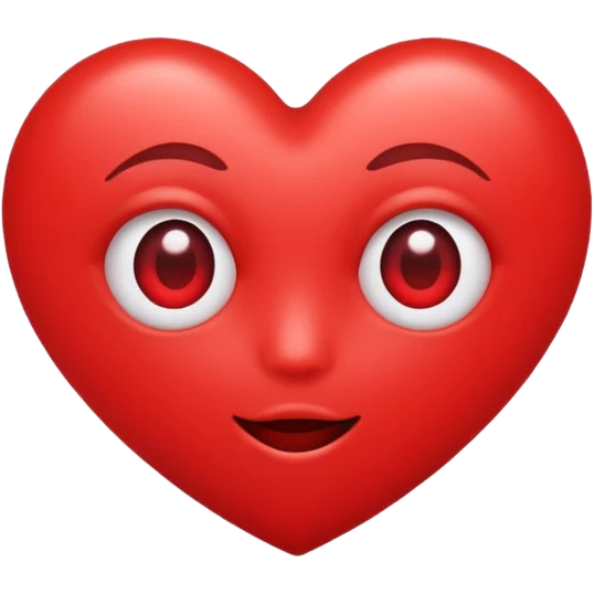Heart Eyes popping out emoji