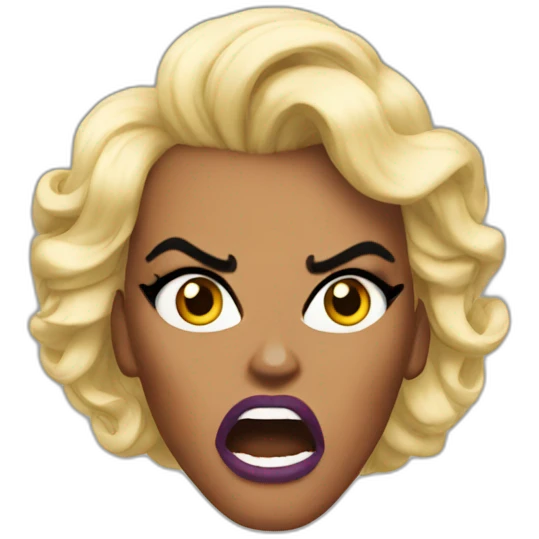 Rupaul angry emoji