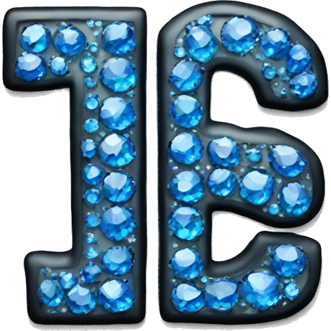 the words big gbg in blue with a thick black outline and looks like its plated with diamonds emoji