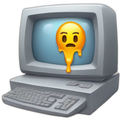 melting computer emoji