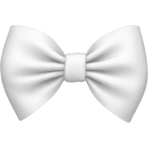 white bow emoji