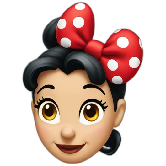  Classic Minnie Mouse  emoji