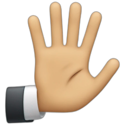 Mano con el dedo hinchado  emoji