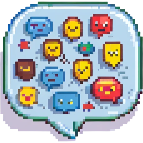 speech balloon with emojis emoji