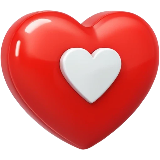 red heart with a white plus on it emoji