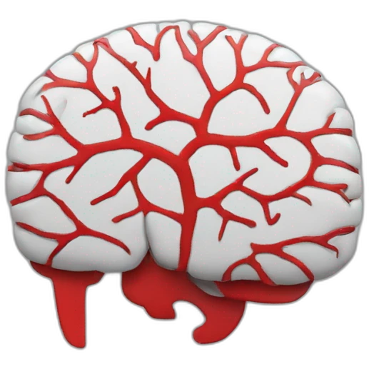 ai-brain storm red emoji