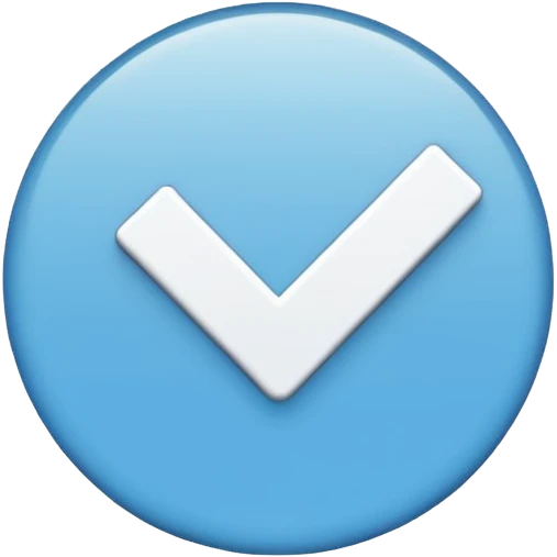 галочка как в тик токе emoji