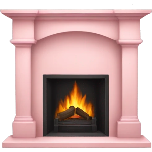 pale pink fireplace  emoji