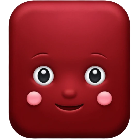 dark red emoji