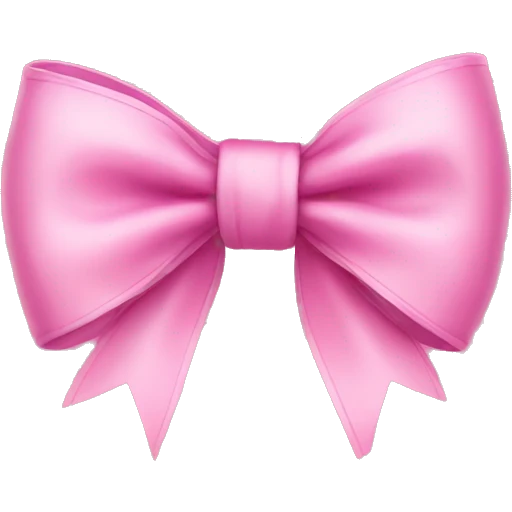 Pink bow emoji