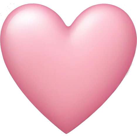 light pink heart emoji