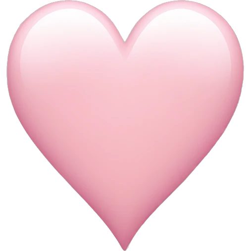 light pink heart emoji