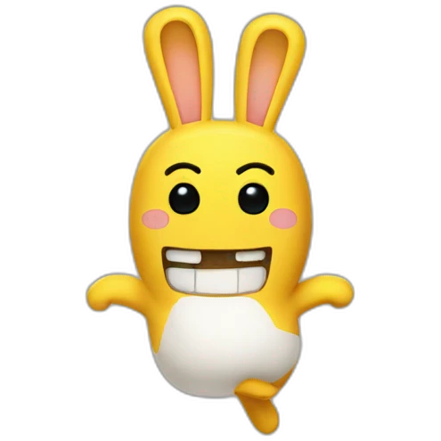 Yellow Rabbid emoji