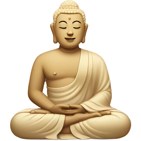Beige buddha emoji