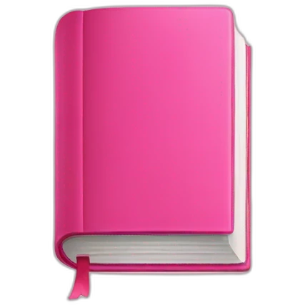 Pink book emoji