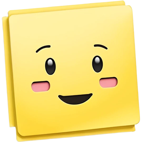 Post it note stationary  emoji