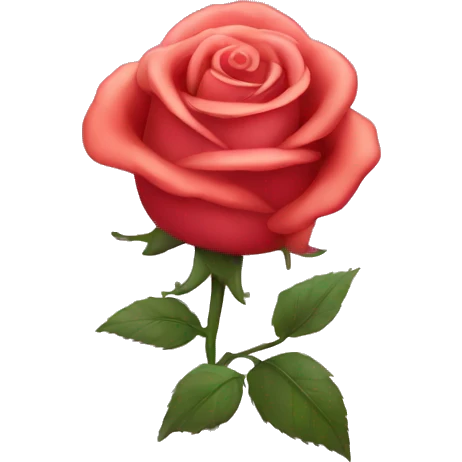 rose having a party emoji
