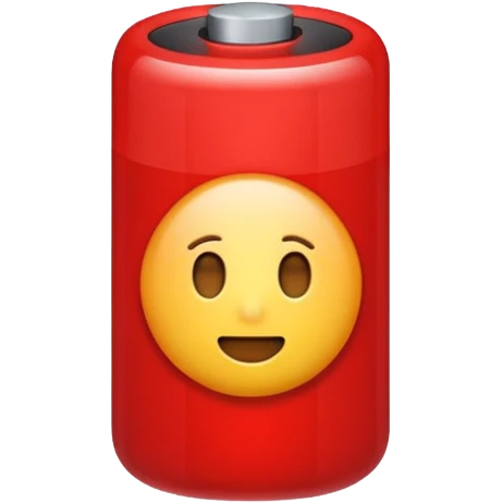 I want a emoji of low battery with red color emoji
