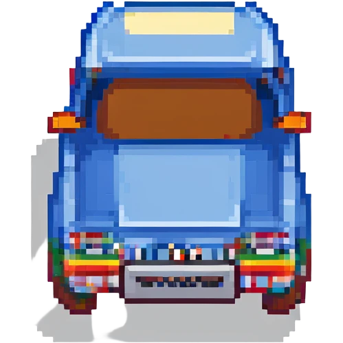 lego style Dacia car, blocky, colorful, playful emoji
