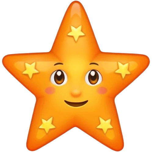 Orange star emoji