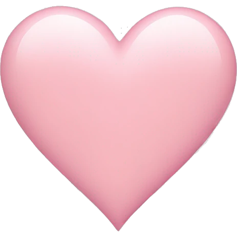 light pink heart emoji
