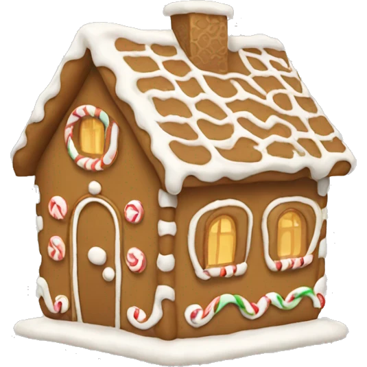 beige Gingerbread house  emoji