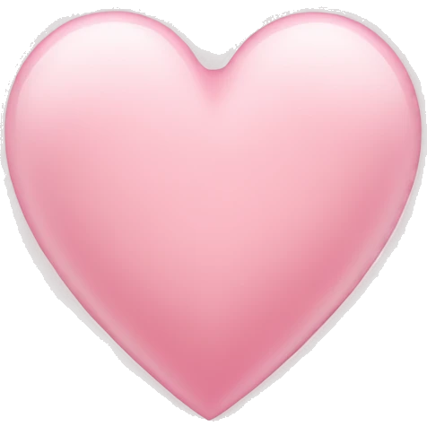 Light pink heart emoji