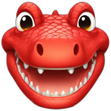 red crocodole emoji