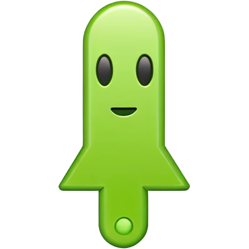 make exclamation mark in light green color emoji emoji