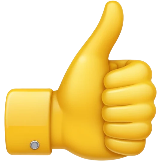 thumbs up emoji, clear and friendly emoji