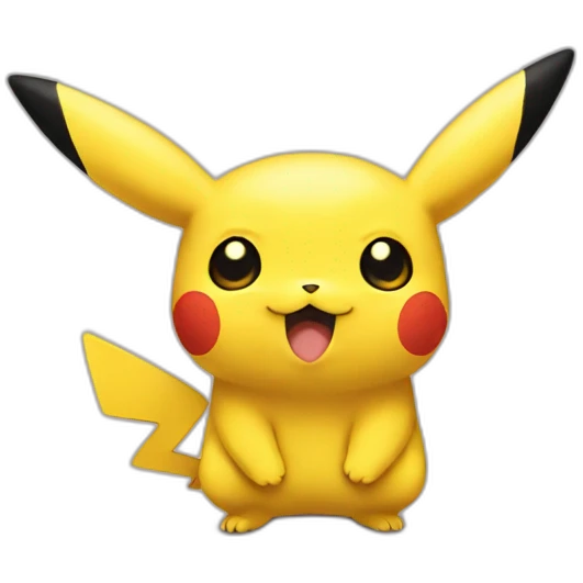 pikachu with posterior cheeks emoji