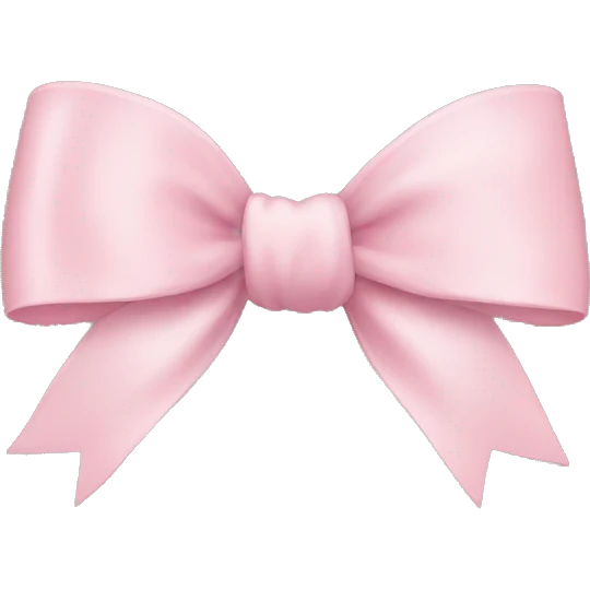 Light pink bow emoji