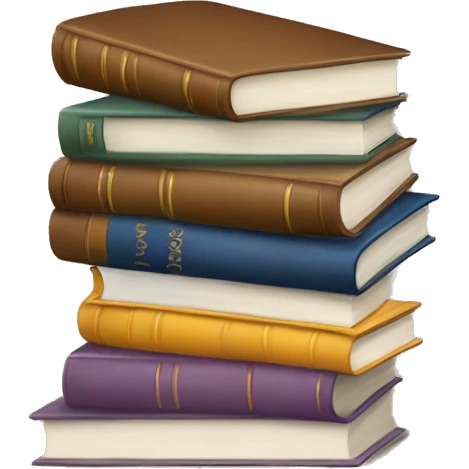 neutral stack of books emoji
