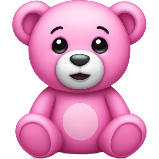 Pink teddy  emoji