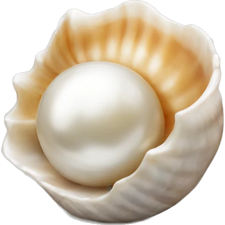 Shell pearl emoji