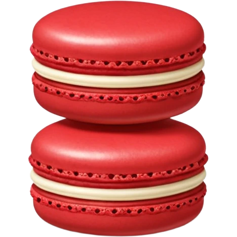 Le Durée Paris macaron red chocolate emoji