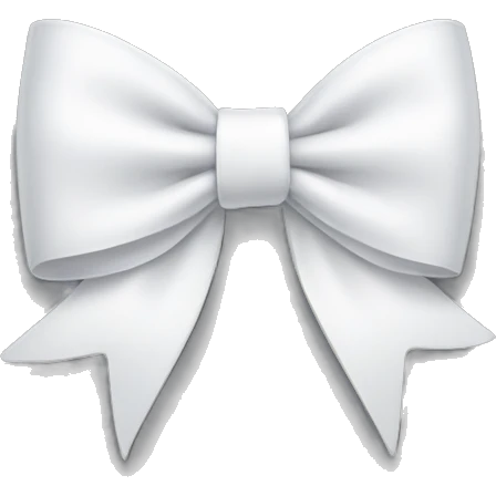 White bow emoji