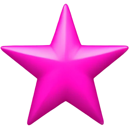 Hot pink star emoji