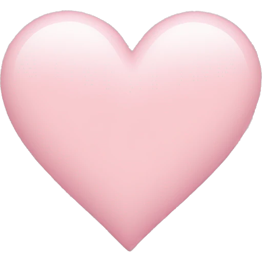 Light pink heart emoji