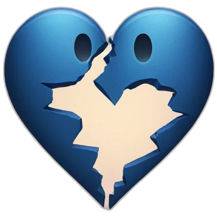 Broken heart emoji