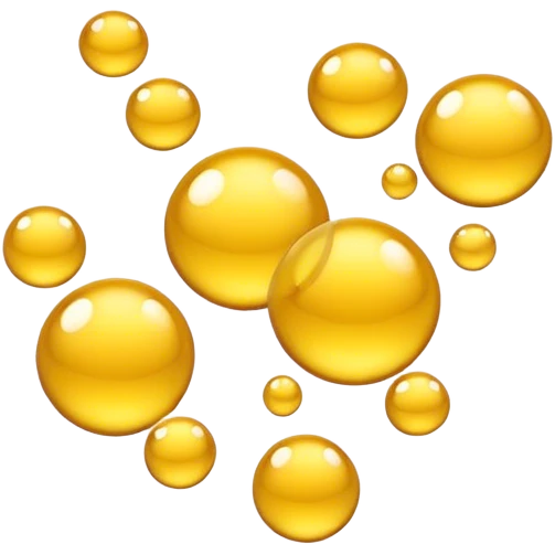 gold bubbles emoji