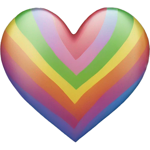 Rainbow heart  emoji