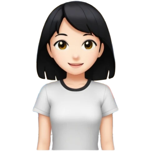 japanese anime store in modern style like in Akihabara with anime girl on a building emoji