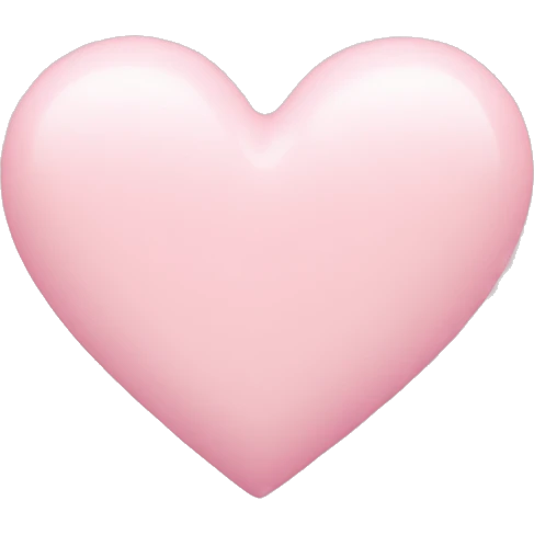 pastel pink heart emoji