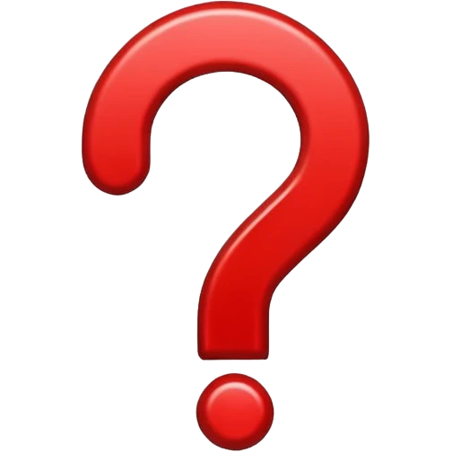 simbolo de interrogacion rojo emoji