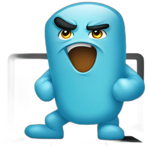 angry laptop emoji